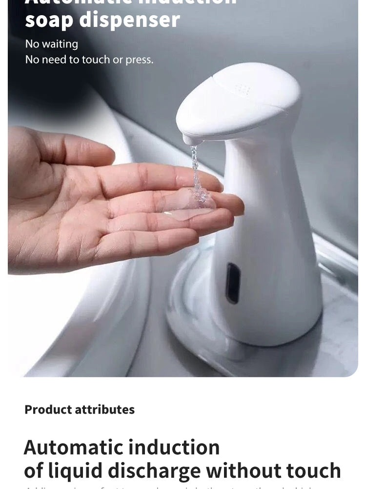 Dispensador automático de jabón con sensor, blanco, ABS de alta calidad