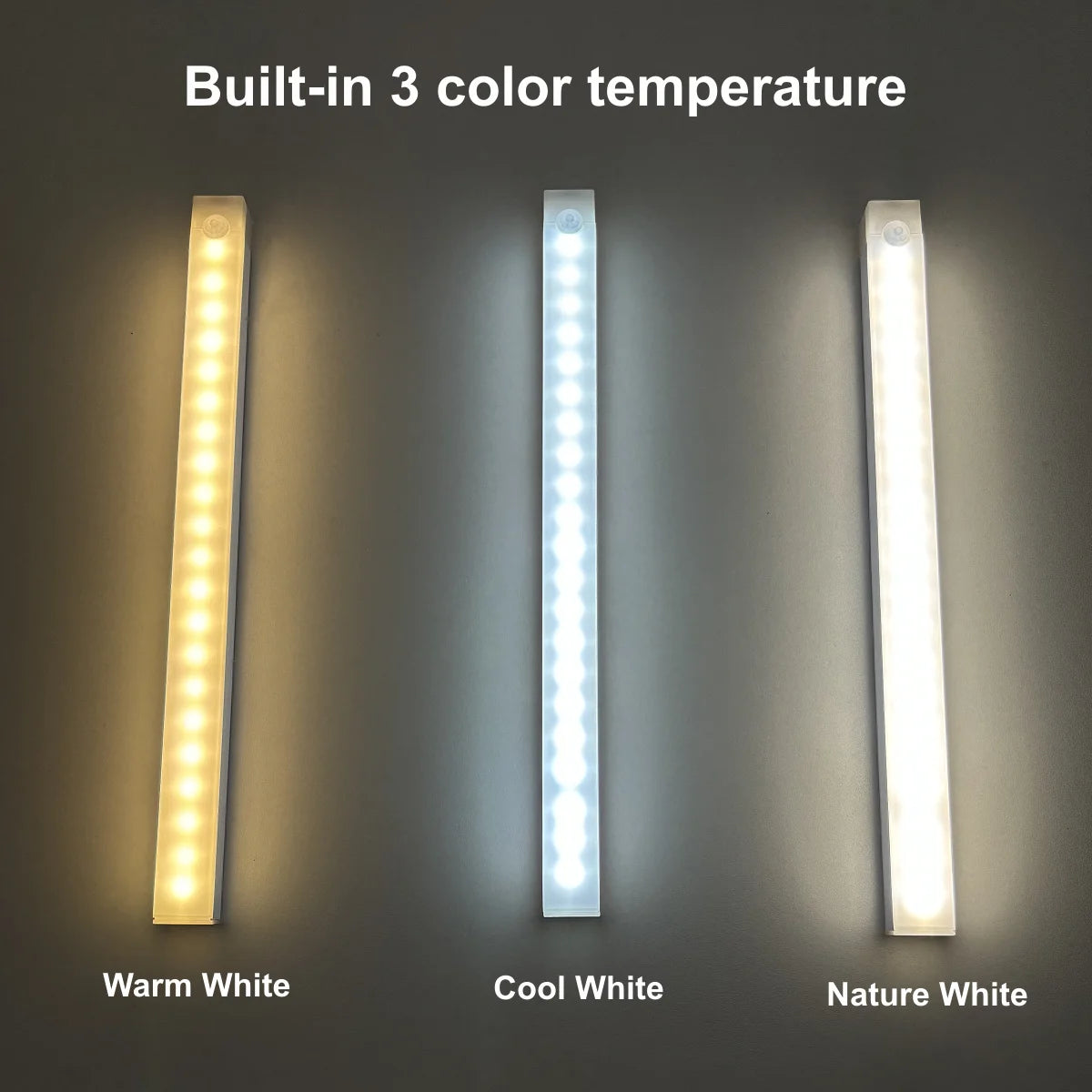 Luz nocturna LED inalámbrica Xiaomi con sensor de movimiento, recargable por USB, lámpara magnética portátil