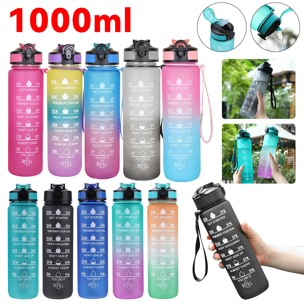 Botella de agua deportiva 1L
