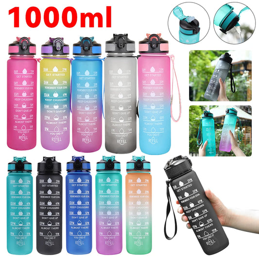 Botella de agua deportiva 1L
